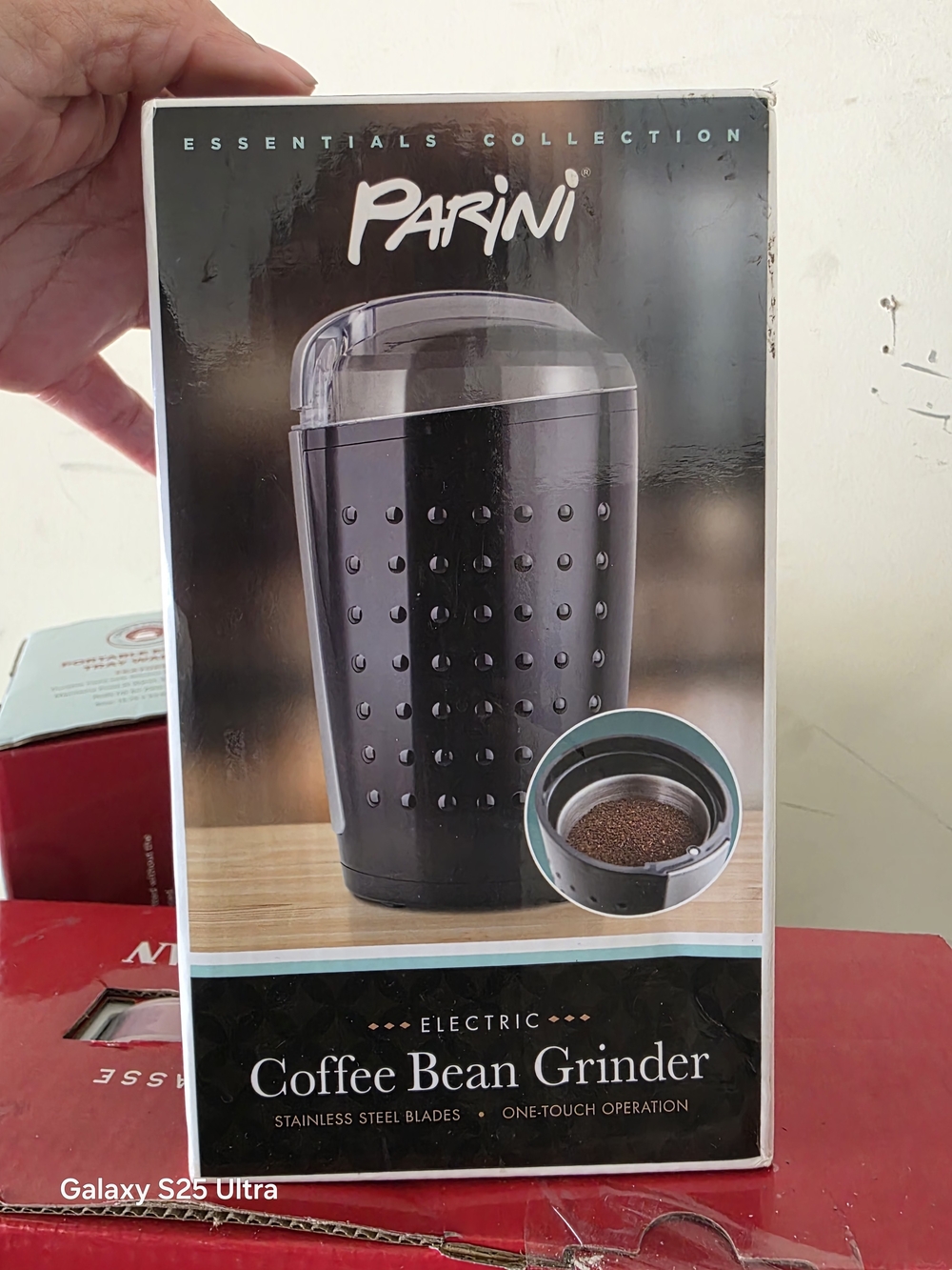 Parini Electric Coffee Bean Grinder - Black New Unopened